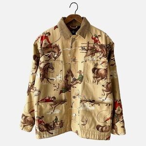 Ralph Lauren Beige Cowboy Print Jacket